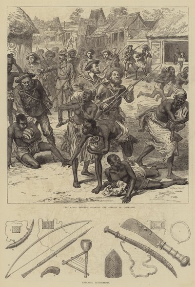 Der Ashantee-Krieg (Stich) von English School