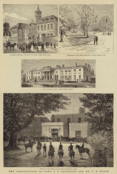 Die Ermordung von Lord F. C. Cavendish und Mr. T. H. Burke von English School