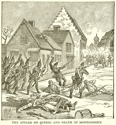 Der Angriff auf Quebec und der Tod von Montgomery von English School