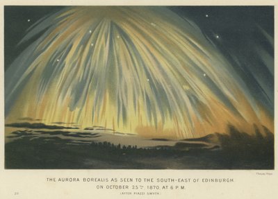 Das Nordlicht, gesehen südöstlich von Edinburgh von English School
