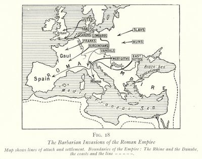 Die Barbarischen Invasionen des Römischen Reiches von English School