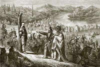 Der Baron de Wagon am Kriegsposten von English School