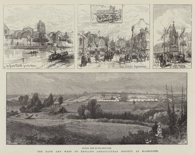 Die Bath und West of England Agricultural Society in Maidstone (Stich) von English School