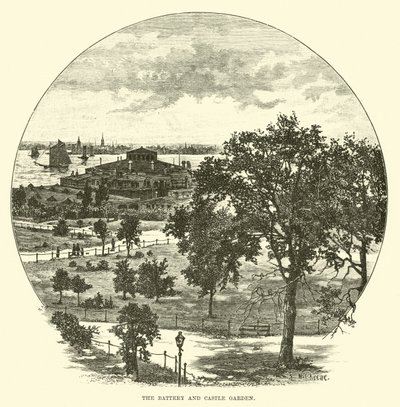 Die Batterie und Castle Garden von English School