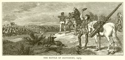 Die Schlacht von Azincourt, 1415 von English School