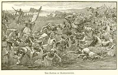 Die Schlacht von Bannockburn von English School