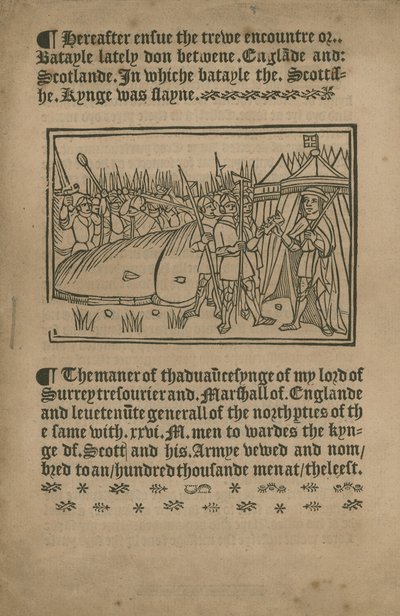 Die Schlacht von Flodden von English School