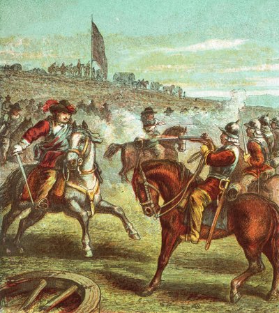 Die Schlacht von Naseby von English School