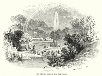 Die Brücke über den Derwent (Gravur) von English School