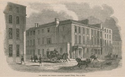 Das British and Foreign Institute, eröffnet am Freitag, 2. Februar 1844 von English School
