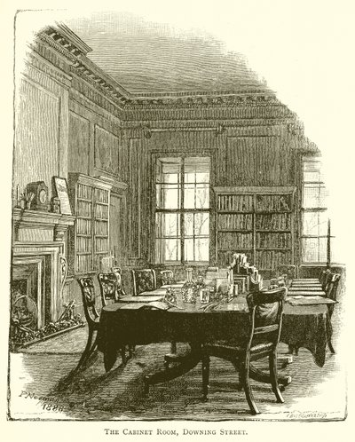 Das Kabinettszimmer, Downing Street von English School