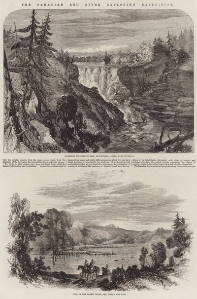 Die kanadische Red River Erkundungsexpedition von English School