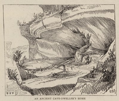 Die Höhlenbewohner der Vézère (Gravur) von English School