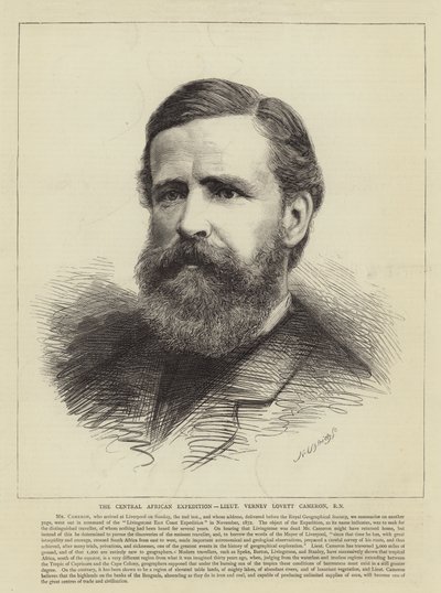 Die Zentralafrikanische Expedition, Leutnant Verney Lovett Cameron, RN von English School
