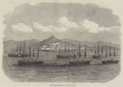 Das Kanalschwadron in der Bucht von Vigo, Spanien von English School