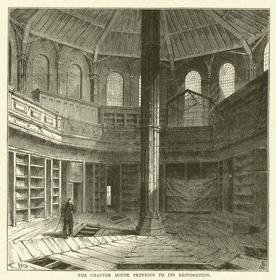 Das Kapitelhaus vor seiner Restaurierung von English School