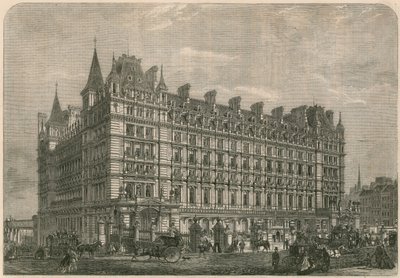 Der Charing-Cross Bahnhof und Hotel von English School