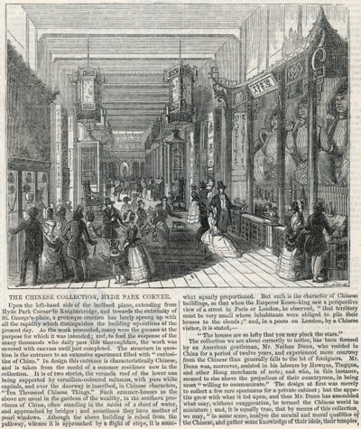 Die chinesische Sammlung, Hyde Park Corner von English School