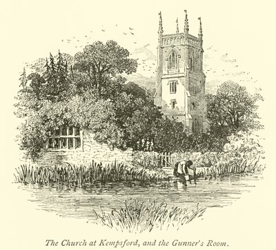 Die Kirche in Kempsford und das Kanonierzimmer von English School