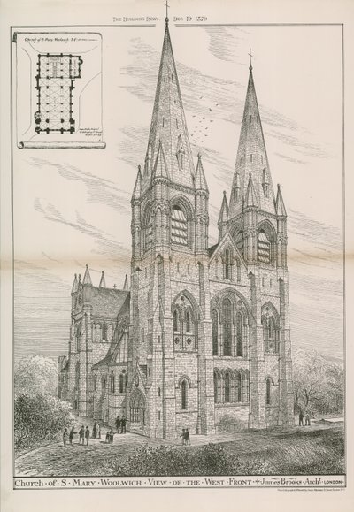 Die Kirche St. Mary in Woolwich von English School