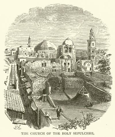 Die Kirche des Heiligen Grabes (Gravur) von English School