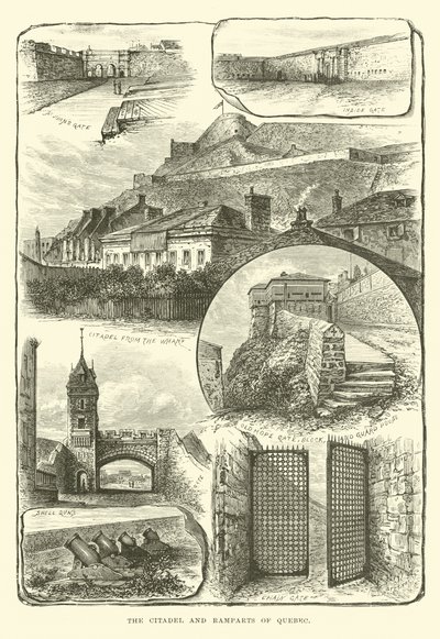 Die Zitadelle und Befestigungsanlagen von Quebec von English School