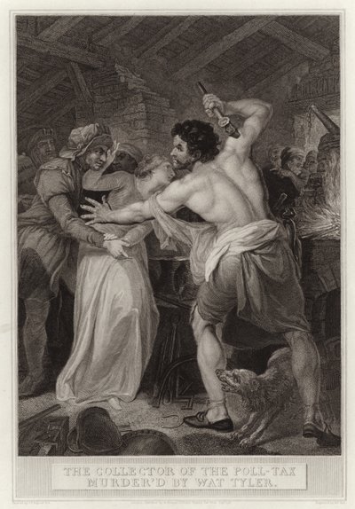 Der Steuereintreiber von Wat Tyler ermordet von English School