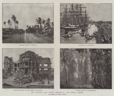Die Kolonial- und Indische Ausstellung, das Indische Reich (Gravur) von English School
