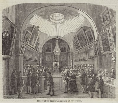 Der Gemeinderatssaal im Guildhall von English School