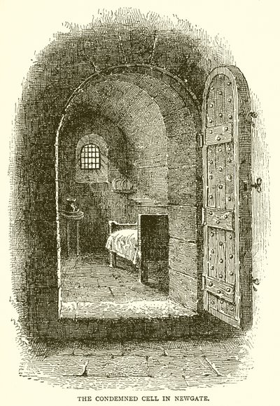 Die Todeszelle in Newgate von English School