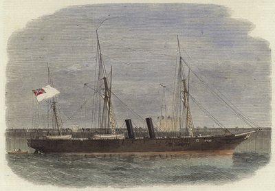 Der Konföderierte Schraubendampfer Rappahannock am Pier von Calais von English School