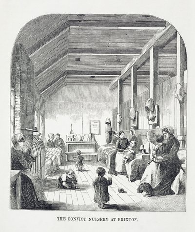 Die Strafgefangenen-Kinderstube in Brixton, aus The Criminal Prisons of London and Scenes of Prison Life von Henry Mayhew (1812-87) und John Binny, 1862 von English School