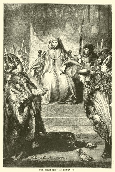 Die Krönung von Heinrich IV von English School