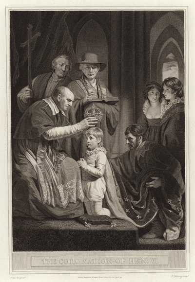 Die Krönung von König Heinrich VI von English School