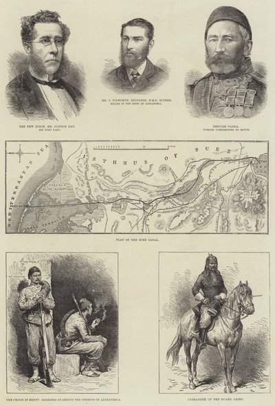 Die Krise in Ägypten (Stich) von English School