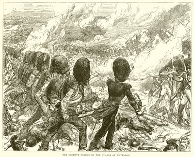 Der entscheidende Angriff der Wachen bei Waterloo von English School