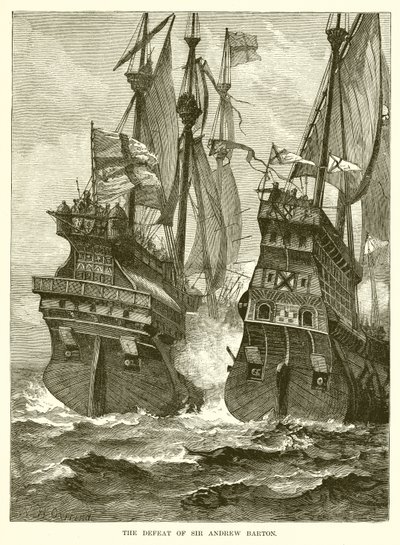 Die Niederlage von Sir Andrew Barton von English School