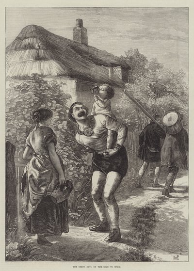Der Derby-Tag, auf dem Weg nach Epsom von English School