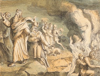 Die Zerstörung von Korah, Nathan und Abiram von English School