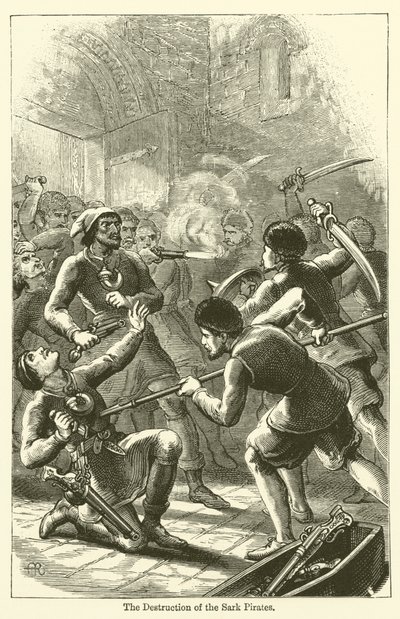 Die Zerstörung der Sark-Piraten von English School
