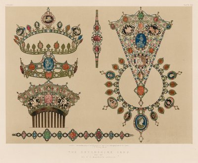 Die Devonshire-Edelsteine, gesetzt von Mr C F Hancock, London von English School