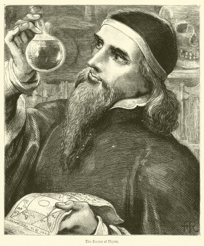 Der Arzt der Physik (Gravur) von English School