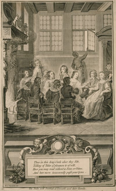 Der Herzog und die Herzogin von Newcastle und ihre Familie von English School