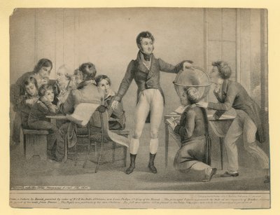Der Herzog von Orleans in seiner Eigenschaft als Lehrer von English School