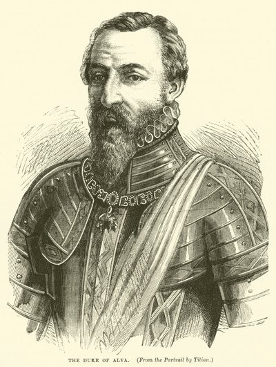 Der Herzog von Alba (Gravur) von English School