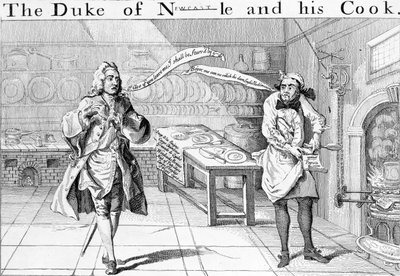 Der Herzog von Newcastle und sein Koch von English School
