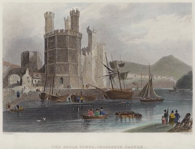 Der Adler-Turm, Carnarvon Castle von English School