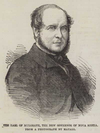 Der Earl of Mulgrave, der neue Gouverneur von Nova Scotia (Gravur) von English School