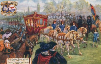 Die frühen Tage des Bürgerkriegs, 1643 von English School