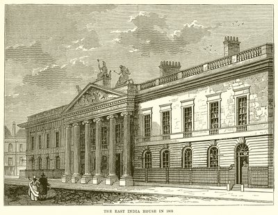 Das East India House im Jahr 1803 von English School